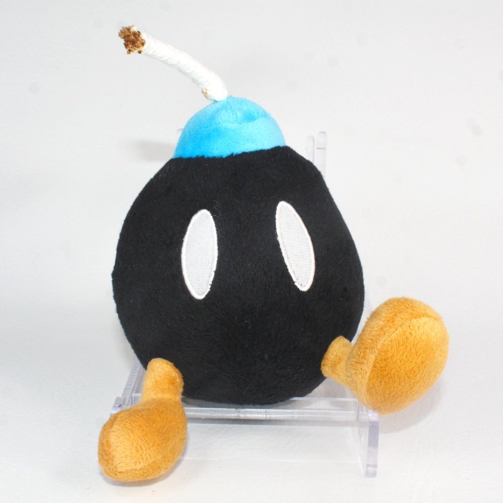 Super Mario Bros BOMB Plush Doll BOB-OMB Stuffed Soft Toy 6" Nintendo 2013 Japan